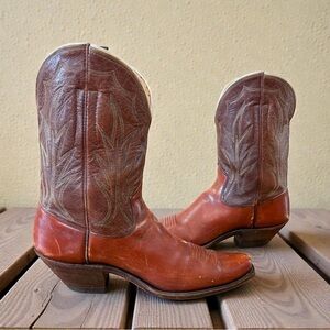 1950s • Olsen Stelzer • Cowboy Boots • Men’s 8.5 D Vintage Pee Wee Boots